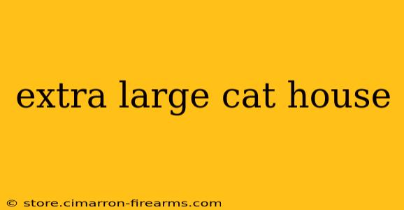 extra large cat house