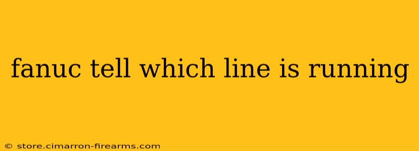 fanuc tell which line is running