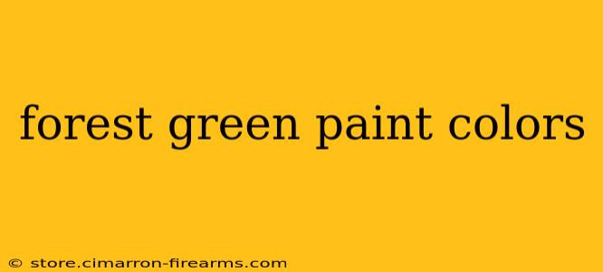 forest green paint colors