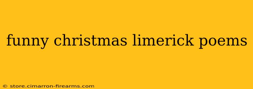 funny christmas limerick poems