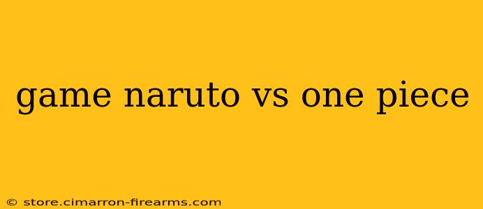 game naruto vs one piece