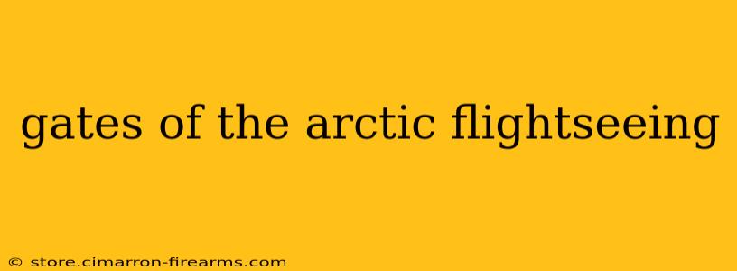 gates of the arctic flightseeing