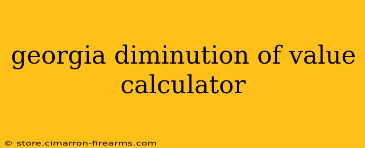 georgia diminution of value calculator