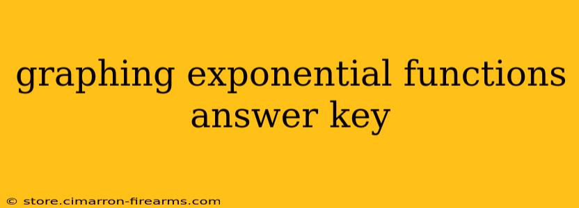 graphing exponential functions answer key