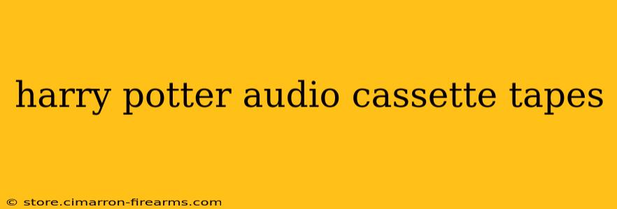 harry potter audio cassette tapes