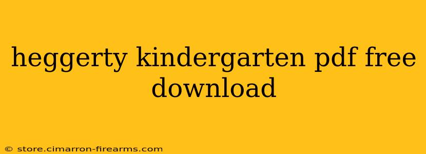 heggerty kindergarten pdf free download