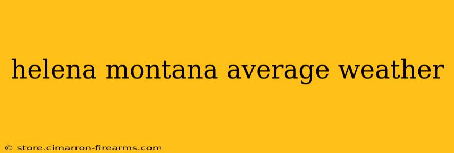 helena montana average weather