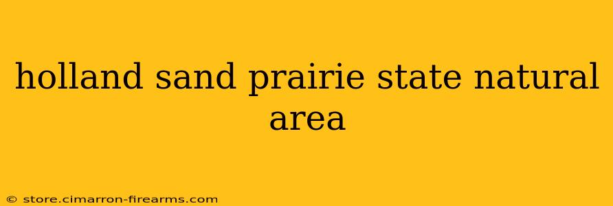 holland sand prairie state natural area