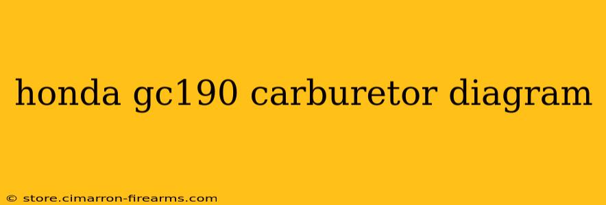 honda gc190 carburetor diagram