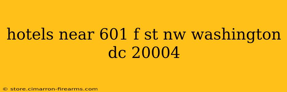 hotels near 601 f st nw washington dc 20004