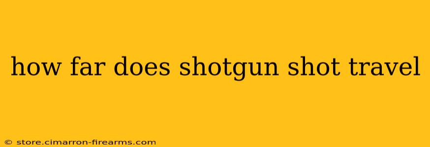 how far does shotgun shot travel