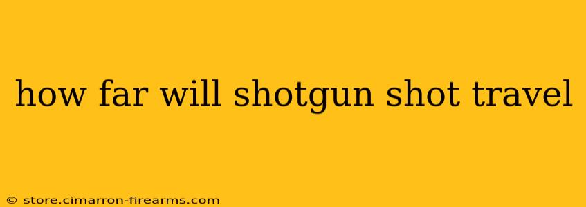 how far will shotgun shot travel