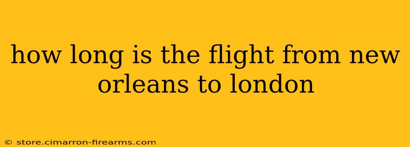 how long is the flight from new orleans to london