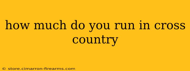 how much do you run in cross country