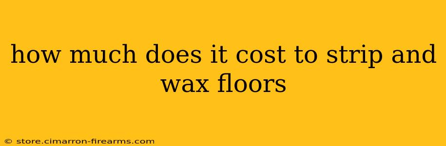 how much does it cost to strip and wax floors