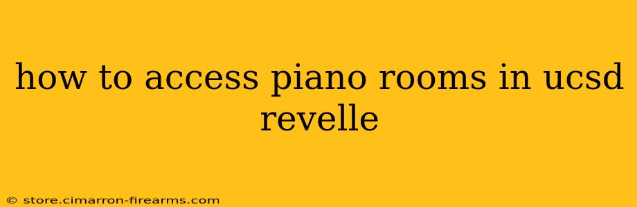 how to access piano rooms in ucsd revelle