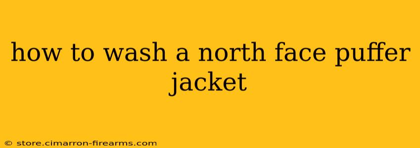 how to wash a north face puffer jacket