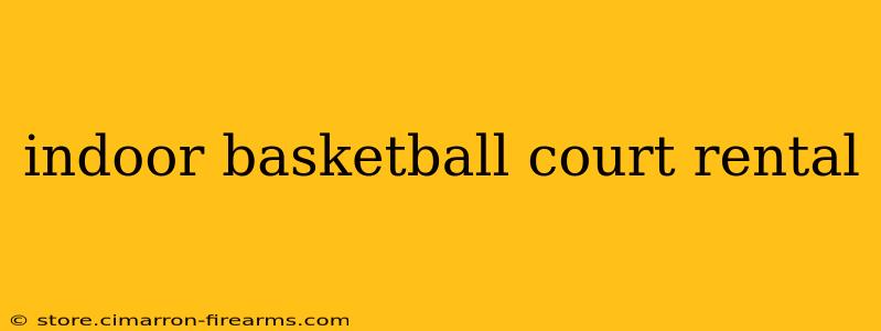 indoor basketball court rental