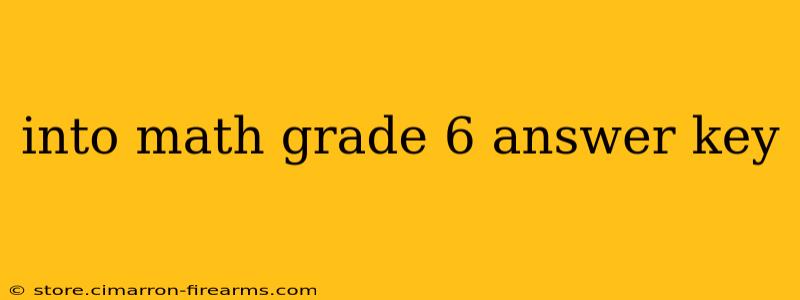 into math grade 6 answer key