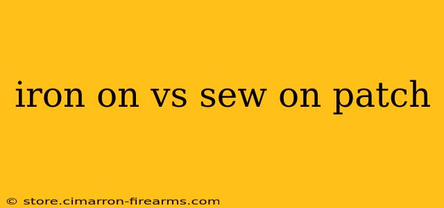 iron on vs sew on patch