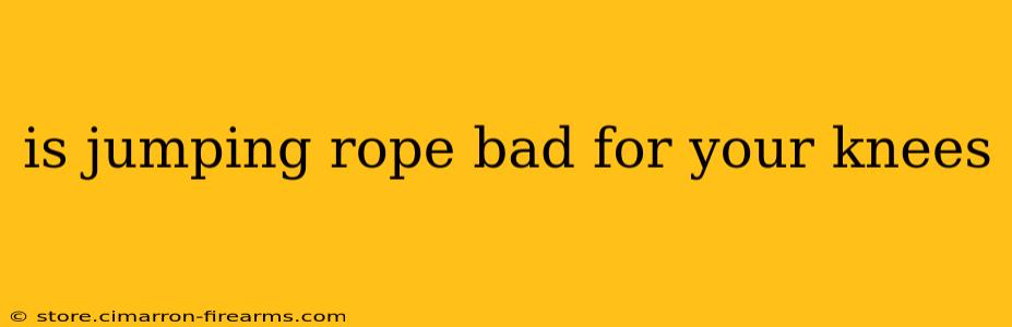 is jumping rope bad for your knees