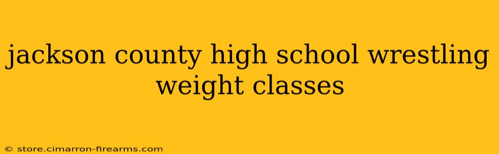 jackson county high school wrestling weight classes