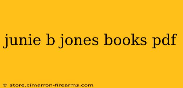 junie b jones books pdf