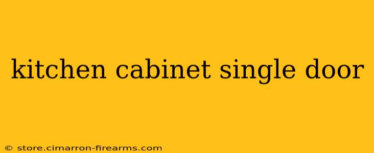 kitchen cabinet single door