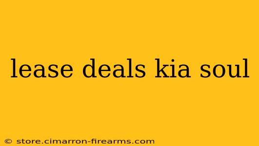 lease deals kia soul