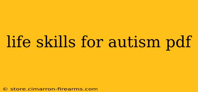 life skills for autism pdf