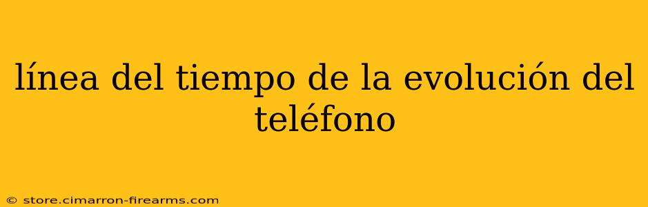 línea del tiempo de la evolución del teléfono