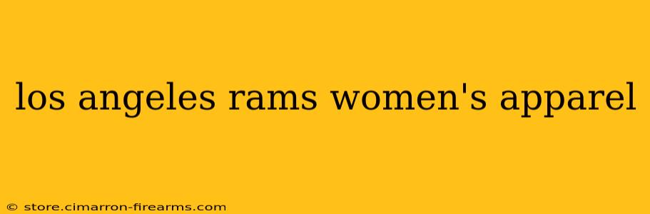 los angeles rams women's apparel