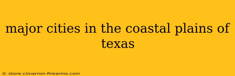 major cities in the coastal plains of texas