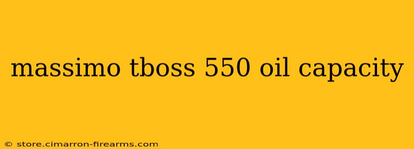 massimo tboss 550 oil capacity