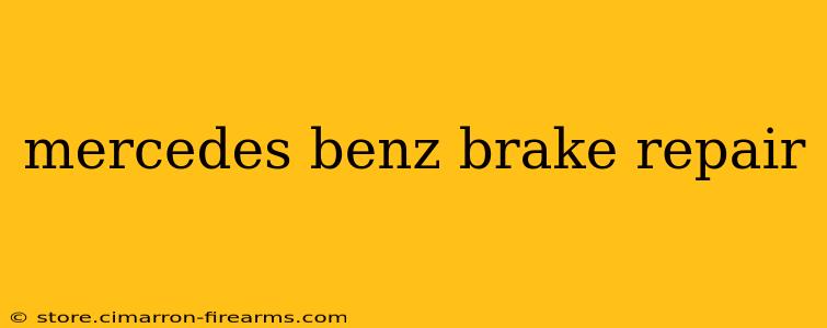 mercedes benz brake repair