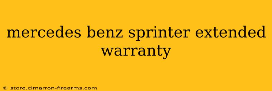 mercedes benz sprinter extended warranty