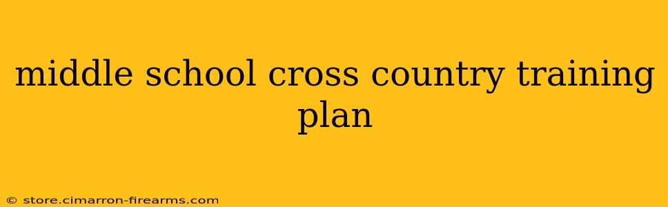 middle school cross country training plan