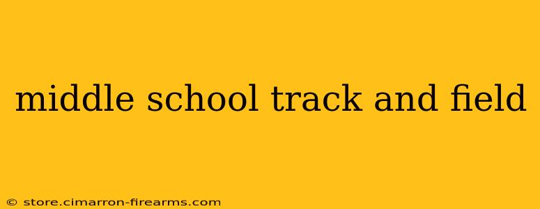 middle school track and field