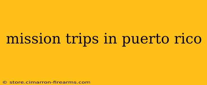 mission trips in puerto rico