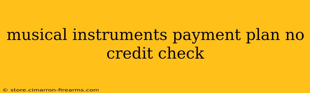 musical instruments payment plan no credit check