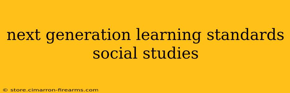 next generation learning standards social studies