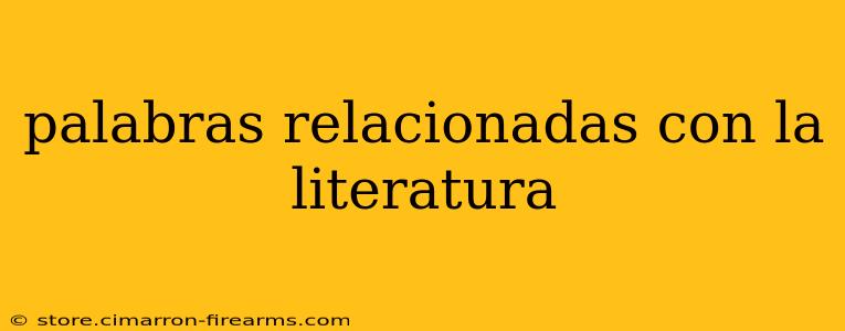 palabras relacionadas con la literatura