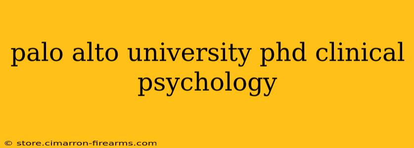 palo alto university phd clinical psychology