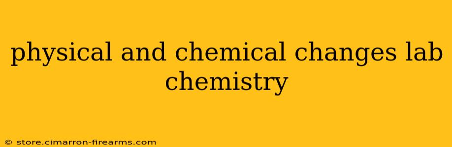 physical and chemical changes lab chemistry