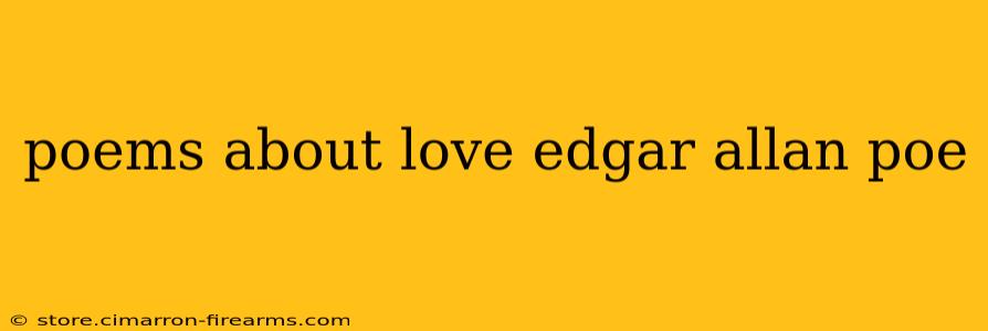 poems about love edgar allan poe