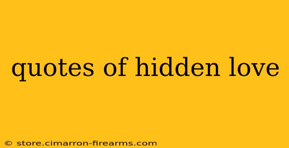 quotes of hidden love