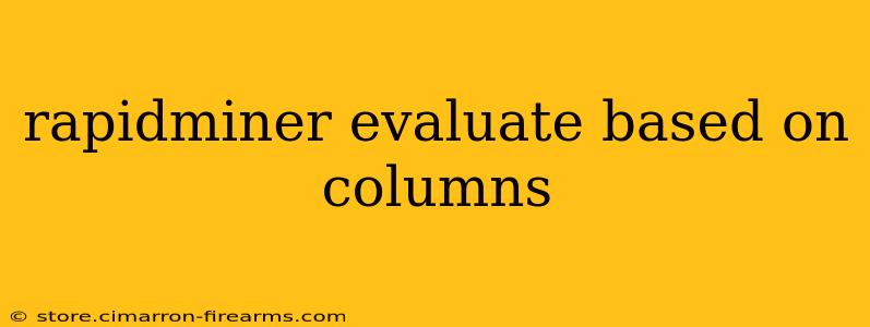 rapidminer evaluate based on columns