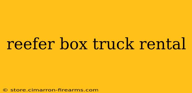 reefer box truck rental