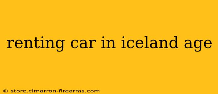 renting car in iceland age