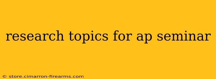 research topics for ap seminar